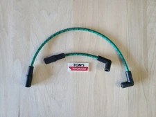 Harley Davidson Big Twin 99-17 FXD Dyna Softail Spark Plug Wires Green BK Cloth