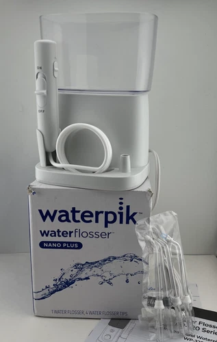 Waterpik NANO PLUS Water Flosser WP-320W Portable Electric Compact Travel & Home