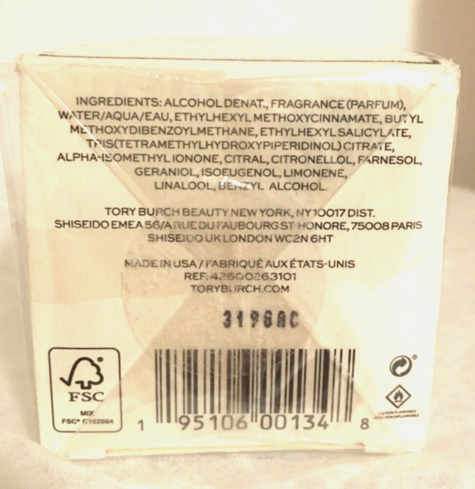 Tory Burch Sublime Rose 1,7 fl. oz / 50 ml sellado en caja, auténtico Foto 4 de 4