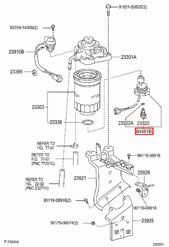 Genuine Toyota LandCruiser 79 78 Series HDJ HZJ Fuel Filter Water Sensor Switch - Picture 21 of 24