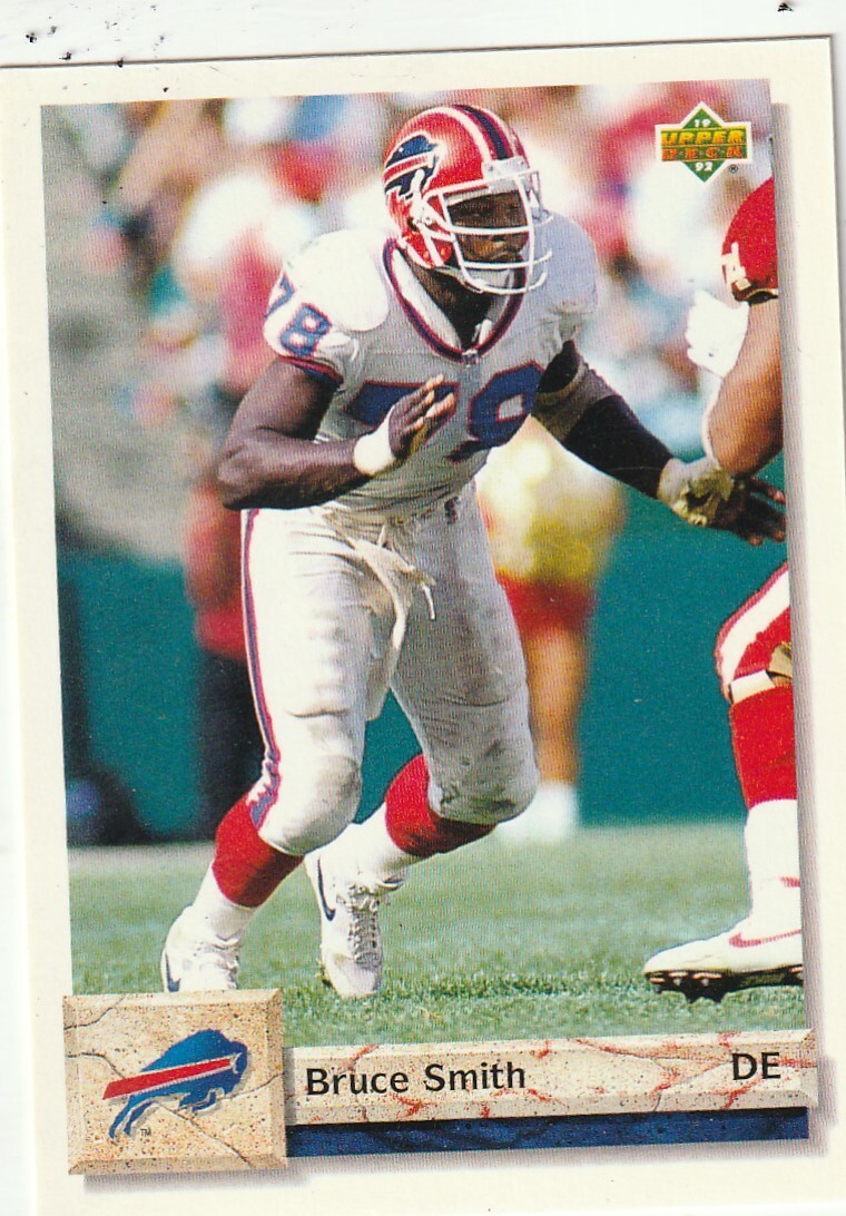 FREE SHIPPING-MINT-1992 Upper Deck Bruce Smith #586 BILLS PLUS BONUS CARDS