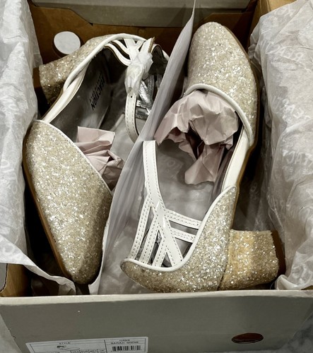 Kenneth Cole Sarah Shine Dress Shoes, Little Big Girls, White Size 3 Youth - 第 8/23 張圖片