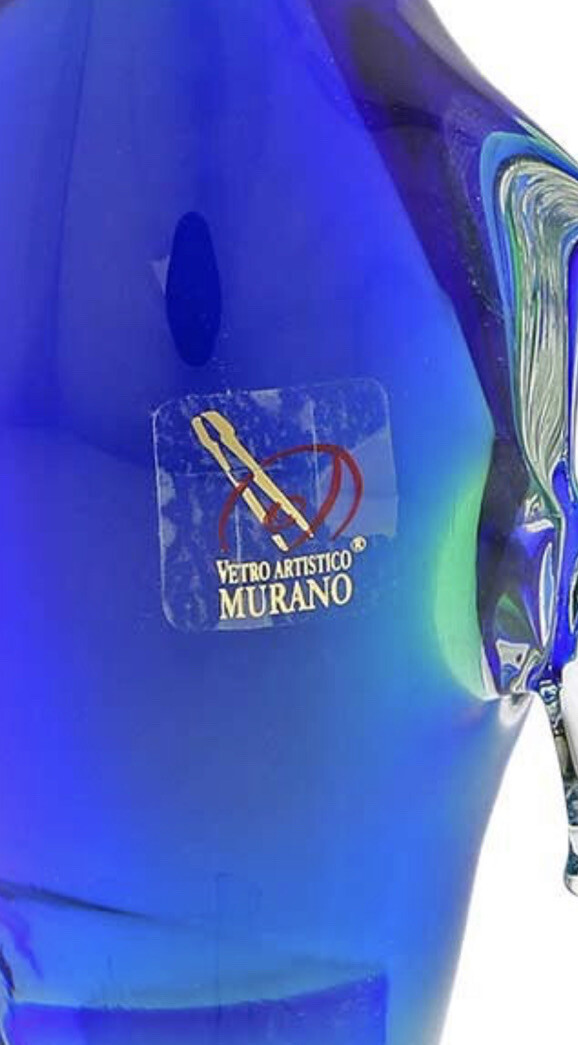 Murano Vetro Artistico Glass Seal With Ball | eBay