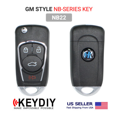 KEYDIY KD Universal Car Flip Remote Wireless Key 4 Buttons For GM Style NB22