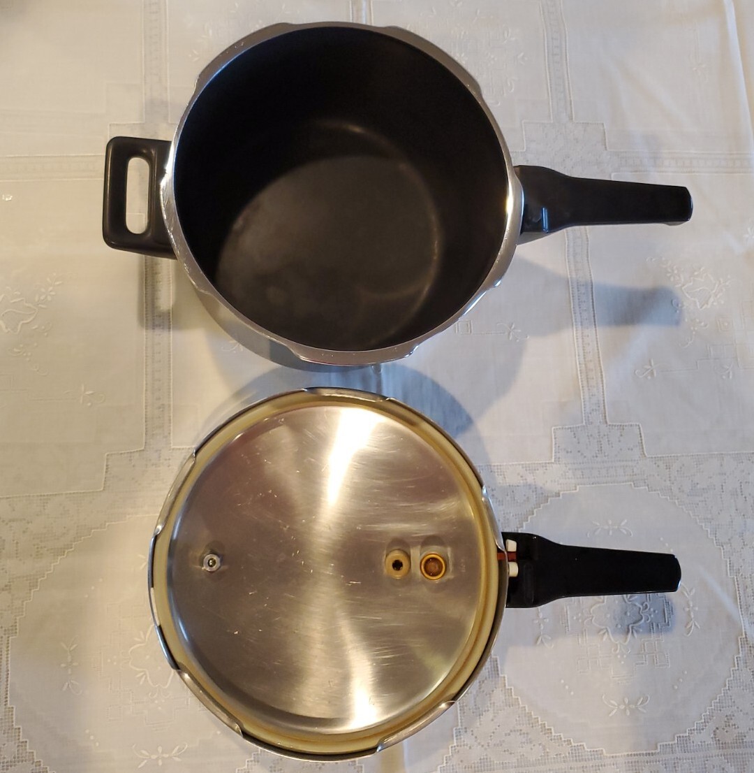 Silit Pressure Cooker Sicomatic-L 5 Qt Made in Germany Black