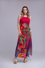 Women's Summer Strap Dress Super EXCLUSIVE PRINT VISCOSE CAIRO DRESS D13418