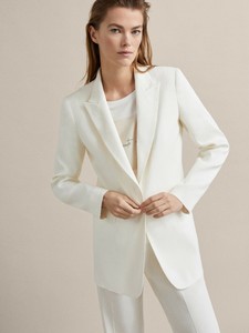 massimo dutti blazer linen nwt plain slim eu womens