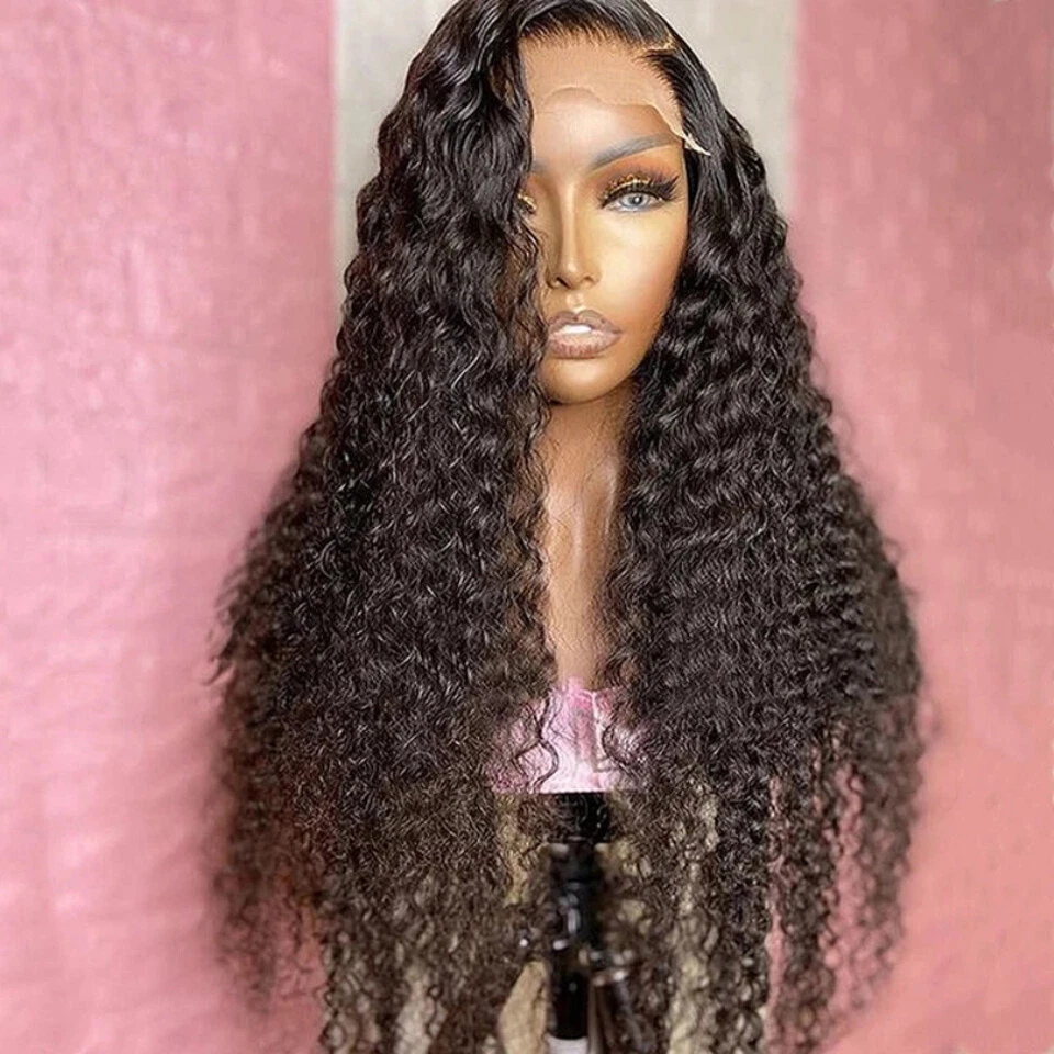 Long black heat resistant wig cheap