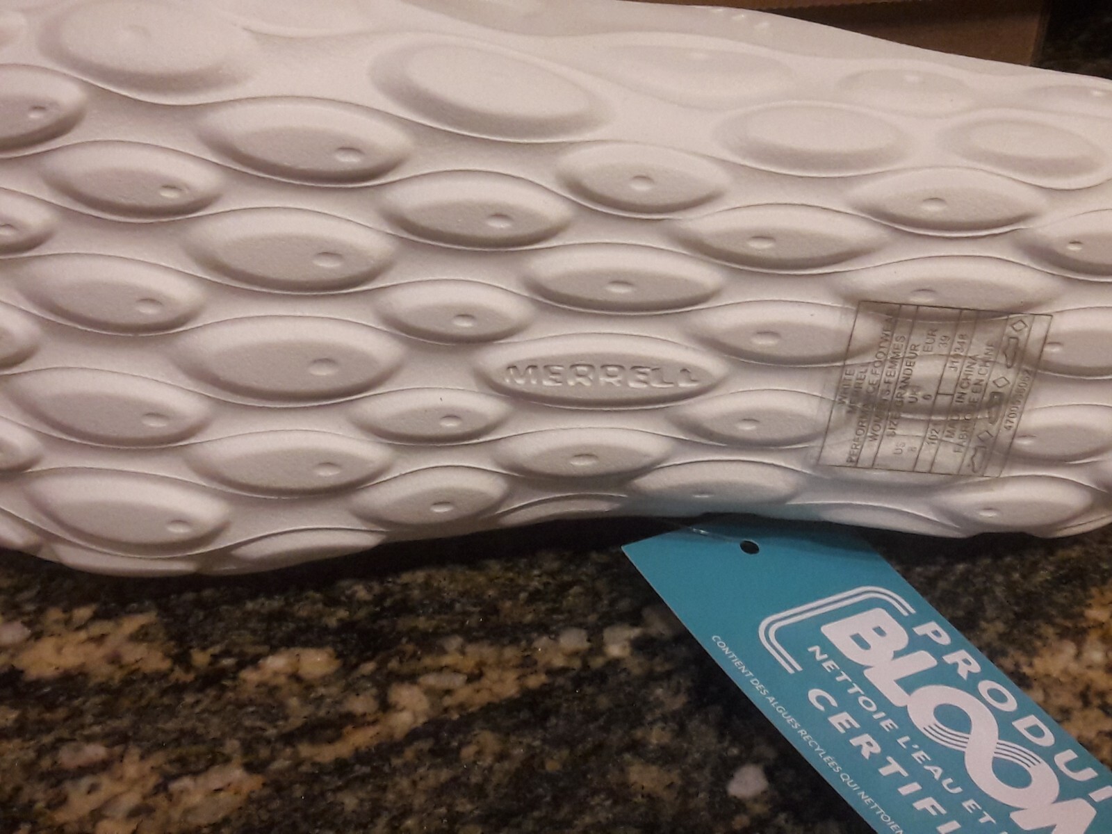 NUOVI sandali da donna Merrell bianchi Hydro Slide taglia 10 scarpe