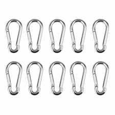 Carabiner Hook Clip Heavy Duty Snap Hook Spring Clip Stainless Steel M4 - M14