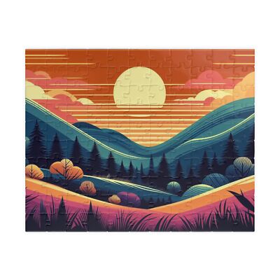 Abstract Sunset One Puzzle (110 pieces)
