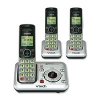 Vtech Cs6429-3 Dect 6.0 Cordless Phone Silver/black 3 Handsets Vtech Cs6429-3 Dect 6.0 Cordless Phone Silver/black 3 Handsets