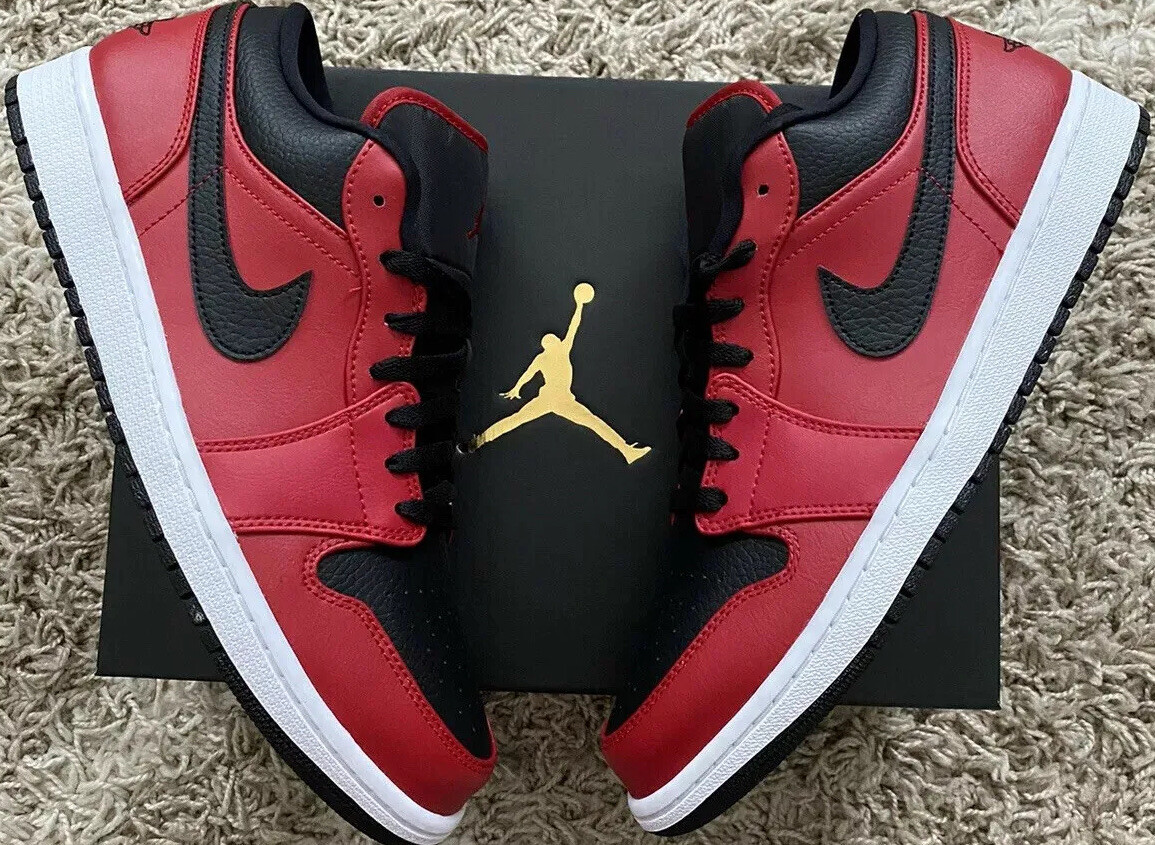 Jordan 1 Low Reverse Bread Pebble Swoosh men’s size 8.5 s-l400.jpg main image 2