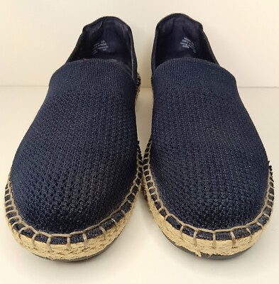Cole Hahn Pinch Blue Marine Espadrells Leather & Knit Sz 9B Women Unisex