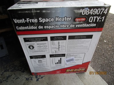 Dyna Glo 20K BTU Blue Flame Vent Free Space Heater BF20DTL-4 NOS | eBay