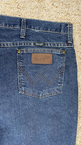 Wrangler Jeans Men's size 40x30 Slim Fit Straight Leg Cool Vantage Blue - Picture 20 of 22