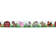 FARM THEME CARTOON 7/8" Grosgrain Ribbon 1,3,5,10 Yard SHIP FROM US HAIRBOW