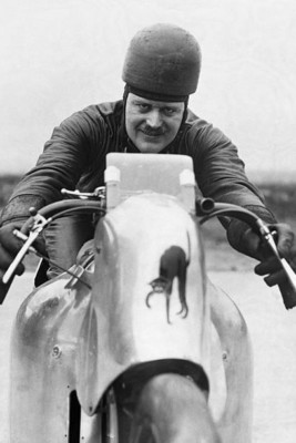 Britischer Motorradfahrer Eric C Fernihough Brough Superior Motorrad - 4x6 Foto