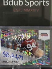 2024 Panini Spectra - Champion Signatures Charles Haley Celestial Prizm /99 Auto
