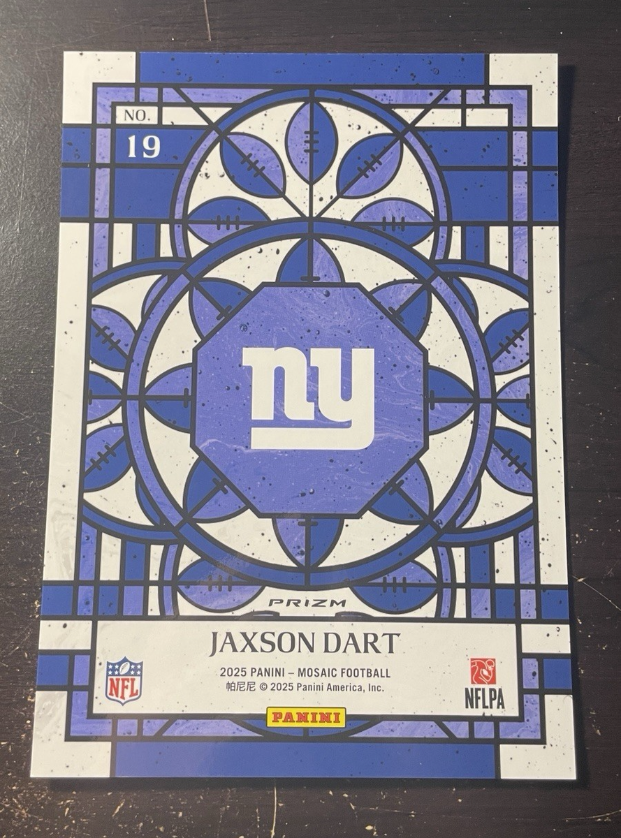 2025 Panini Mosaic OVERSIZED Stained Glass Jaxson Dart #19 ROOKIE
