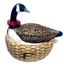 Schmid Music Box Christmas Goose Vintage 1983 Gordon Fraser Chariots of Fire