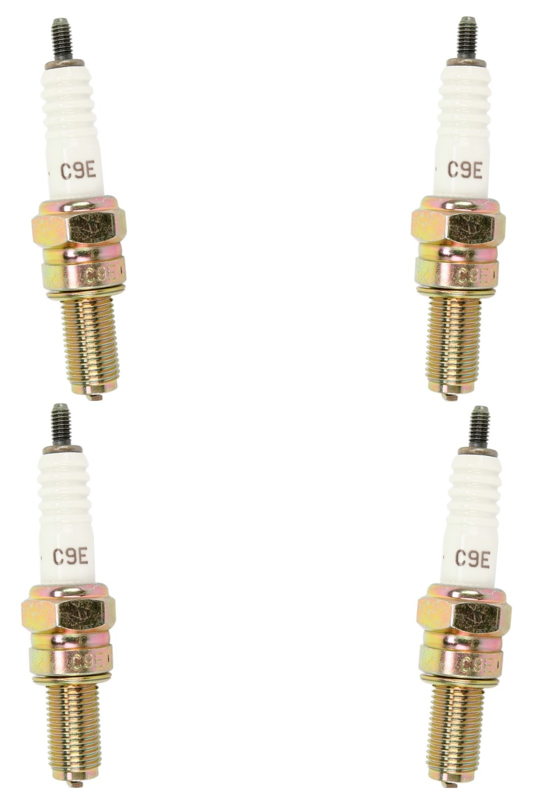 4 Pack C9E Spark Plugs For 88-01 Kawasaki ZX6 ZX7 ZX10 ZX11 ZX11C Ninja