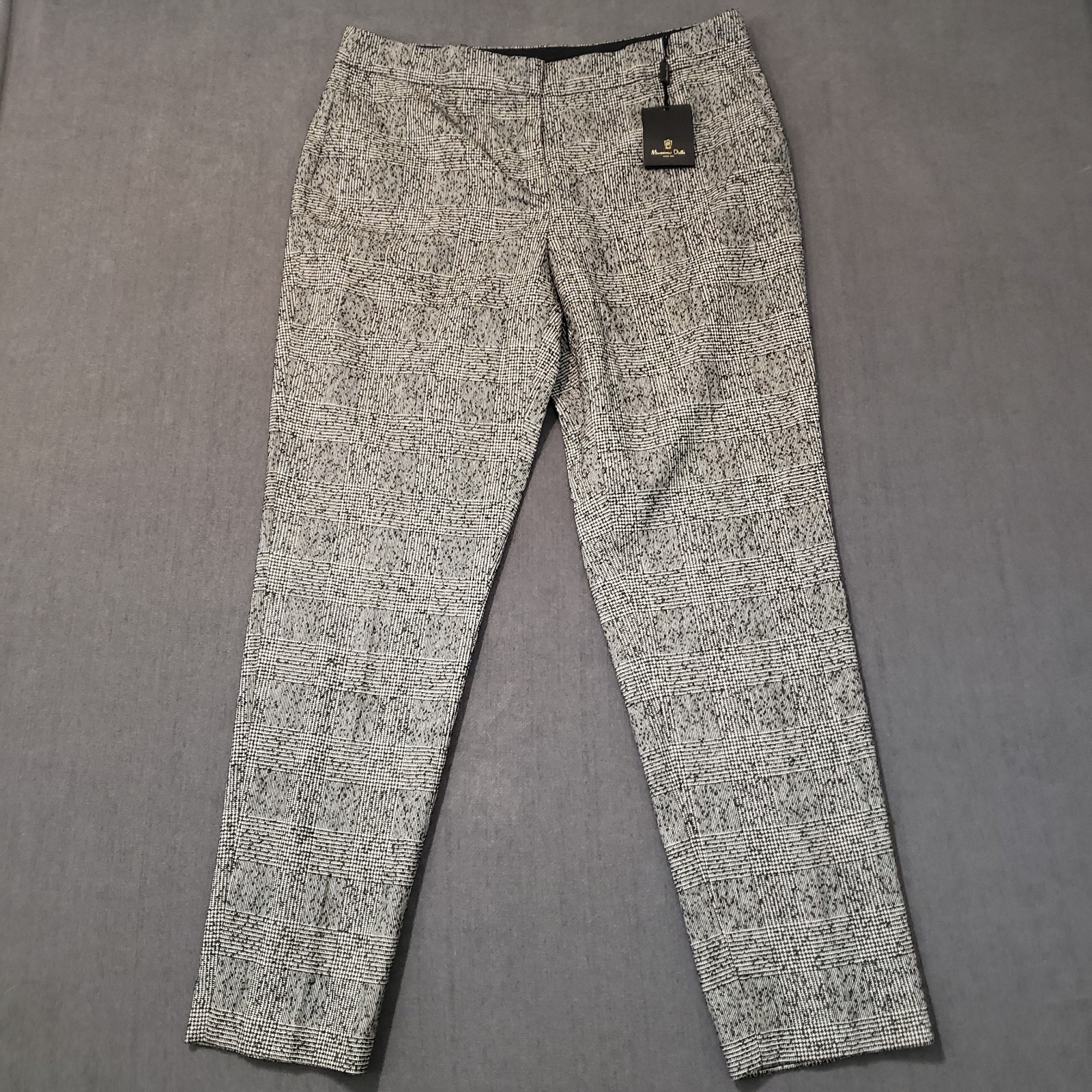 Massimo Dutto Trousers Womens Size 12 Mid Rise Wool Blend NWT