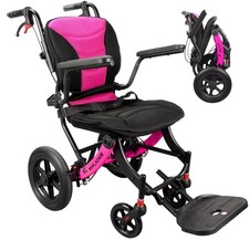 WHLICKS Wheelchairs for Adults Ergonomic Transport Chair