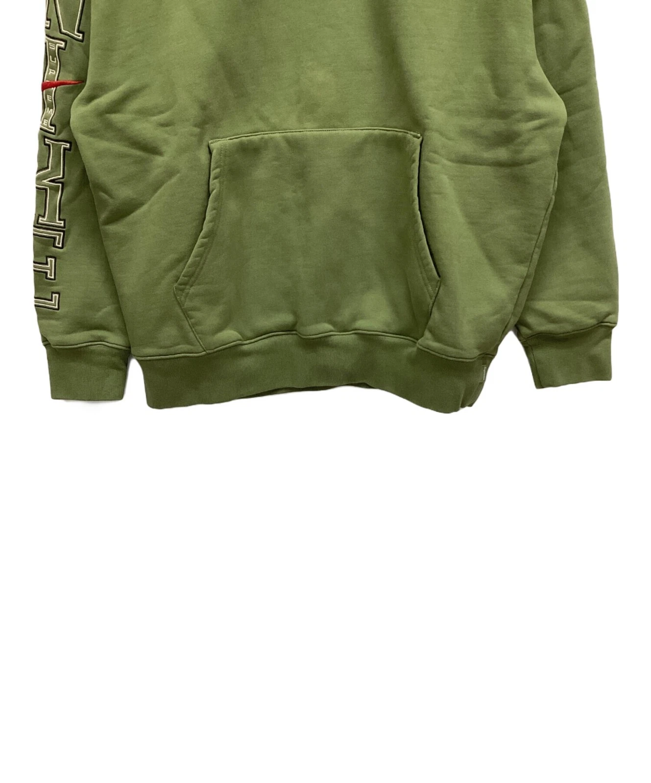 Felpa con cappuccio SUPREME × NIKE foderata in pile taglia: S verde uomo fq0759 339