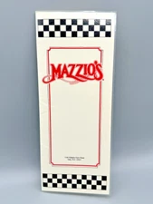 Vintage 1980's Mazzio's Restaurant Menu Cary North Carolina 5.75" x 14.25"!
