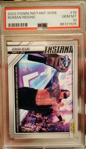 2022 Panini Instant WWE Roman Reigns #18 PSA 10