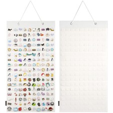 PACMAXI Hanging Brooch Pin Organizer, Display Pins Medium, Ivory White