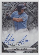 2023 Bowman Sterling Prospect Silver Refractor 9/100 Mason Auer #PA-MA Auto 0jm6