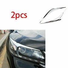 For Honda Accord 2014-15 Abs Chrome Headlight Front Lamp Eyelid Cover Strip Trim