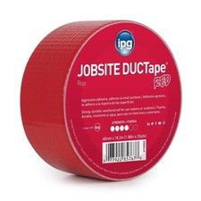 IPG 6720RED JobSite DUCTape, Colored Duct Tape, 1.88" x 20 yd, Red Single Rol