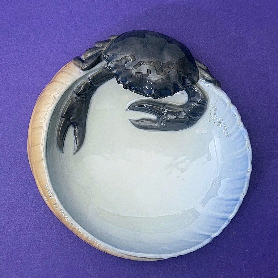 Royal Copenhagen Denmark Porcelain Crab Dish 3131 Bowl                       379