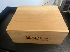 Kendal Floral supply Empty Wood Lightweight Wine Box Crate 12