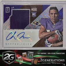 2016 Panini Unparalleled #223 Chris Moore  Rookie Autograph Jersey Relics #/199