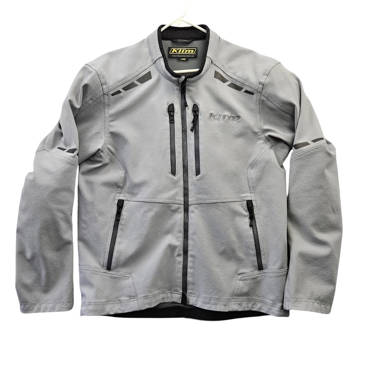 Klim Marrakesh Jacket Large Silver Cordura D30 Reflective w/ All 5 Pads Gray