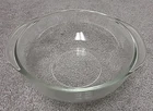 VTG Pyrex 2 Qt 2L Clear Glass  Casserole Baking Mixing Bowl w/ Handles 024 EUC