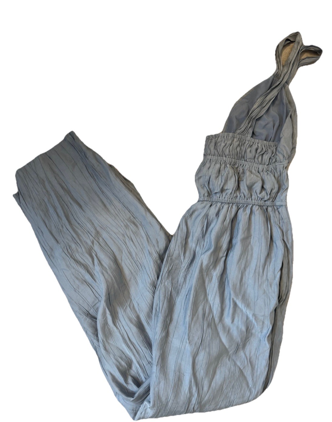 Lulus On The Dock Light Blue Wide Leg Jumpsuit Women's Sz Small Babydoll