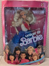 Vintage 1989 Mattel UNICEF BARBIE Special Edition 1920; Damaged Box; New