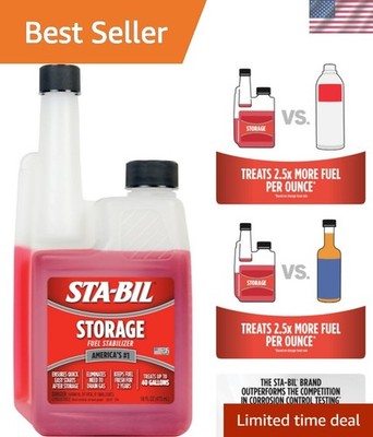Storage Fuel Stabilizer Keeps Fuel Fresh for 24 , Prevents Corrosion, Gasolin...