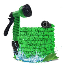Expandable Garden Water Hose Flexible With 7 Spray Nozzle 25FT 50FT 75FT 100FT