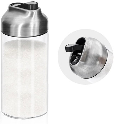 12 OZ Glass Sugar Dispenser with Pour Spout, Weighted Pourer, for Coffee, Tea &