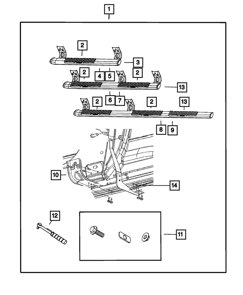 Mopar genuino negro cabina regular 82211499AG Foto 2 de 2