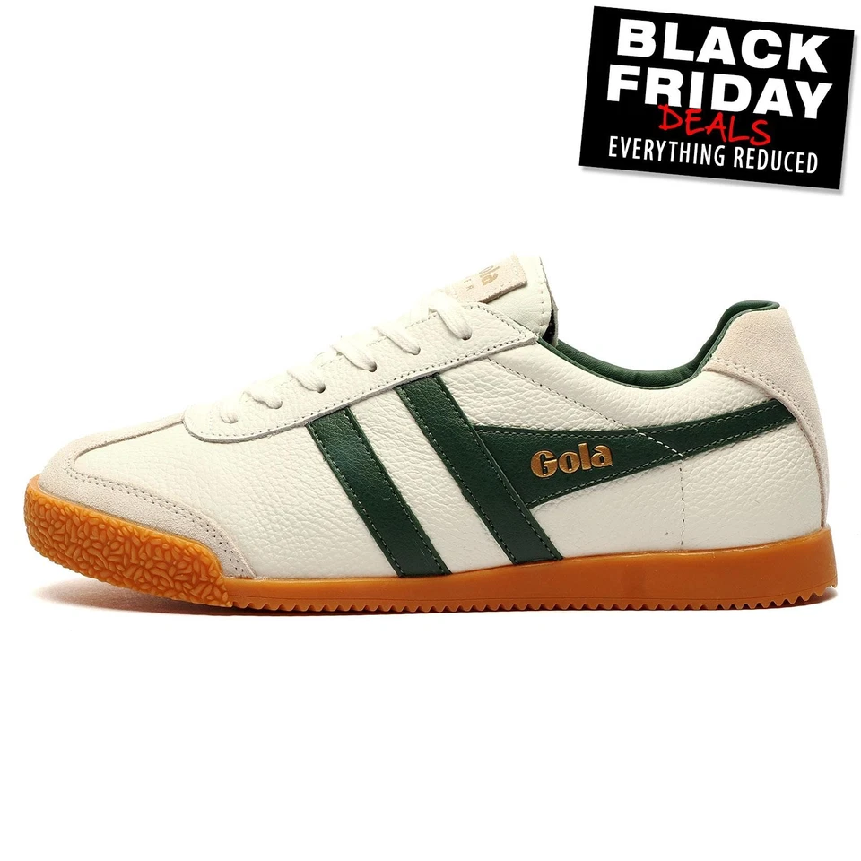 Gola Classics Harrier Leather Mens Trainers Classic Retro Fashion Sneakers White