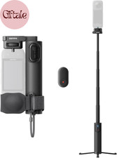 Foldable 2-In-1 Selfie Stick Remote Kit with Invisible Stick, Built-In Tripod, I