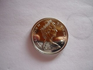 50 Cent Queen Elizabeth II Canada Silber 0 800 1965 Stempelglanz
