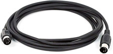 MIDI Cable - 5 Pin DIN Connectors, Shielded, Molded Connector Shells, 28 AWG, 10